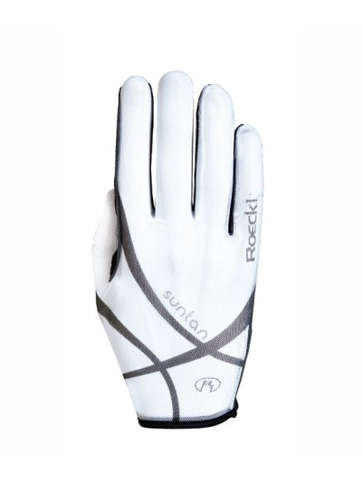 Gants d'été blanc pour l'équitation - Laila - Roeckl