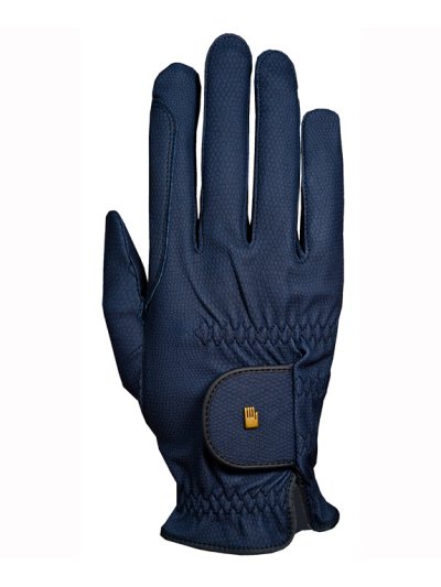 Gants junior d'équitation bleu marine avec grip - Roeck grip junior - Roeckl