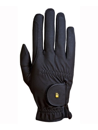 Gants junior d'équitation noir avec grip - Roeck grip junior - Roeckl