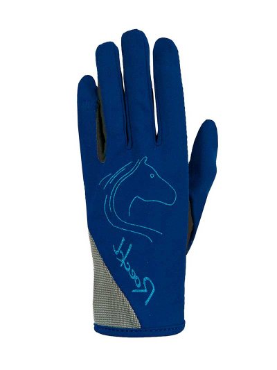 Gants d'équitation bleu foncé et clair - Tryon - Roeckl