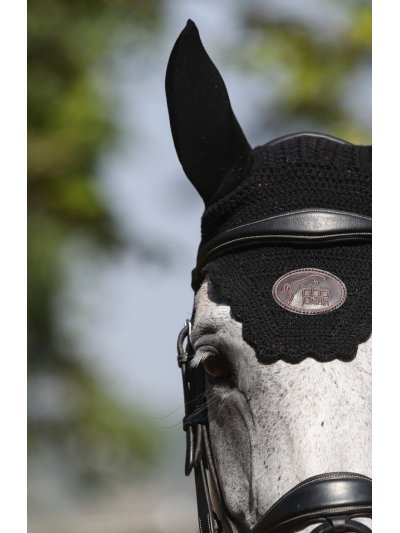 Navy blue earmuffs with elastic ears for horses - Jumpin - imagen 4