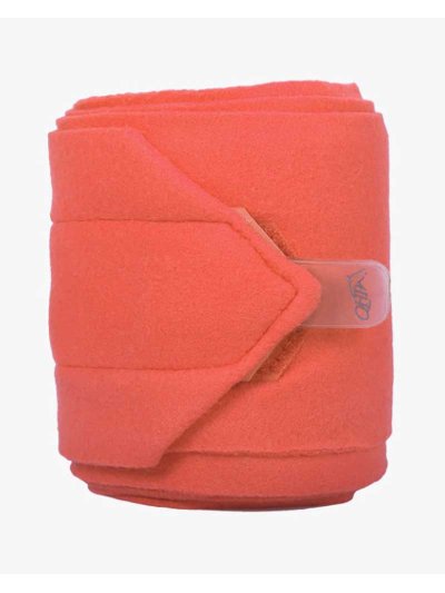 Lot de 4 bandes polaires de travail orange clair pour cheval - QHP - imagen 2