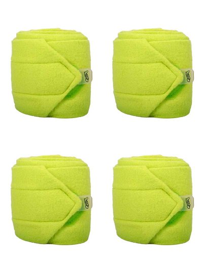 Lot de 4 bandes polaires de travail vert lima pour cheval - QHP