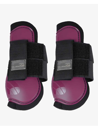 Lot de 2 protège-tendons (antérieurs) violet/aubergine pour poney - QHP