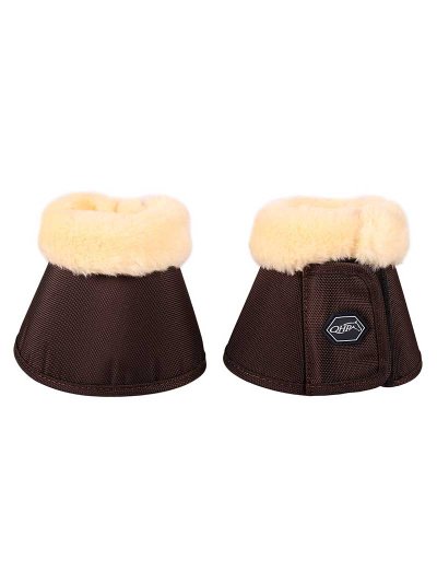 Lot de 2 cloches marron foncé avec mouton pour cheval et poney - Ontario - QHP