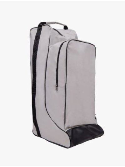 Bolsa para botas y casco en color gris claro con detalles en negro- Combi - QHP