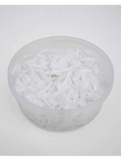 Boîte d'élastiques blanches de 50g (env. 450 unités) - QHP - imagen 2