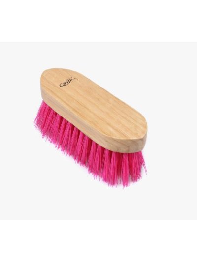 Brosse moyen de bois et de poils moyenne et épaisse rose - QHP