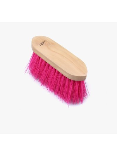Grand brosse de bois et de poils longue et épaisse rose - QHP