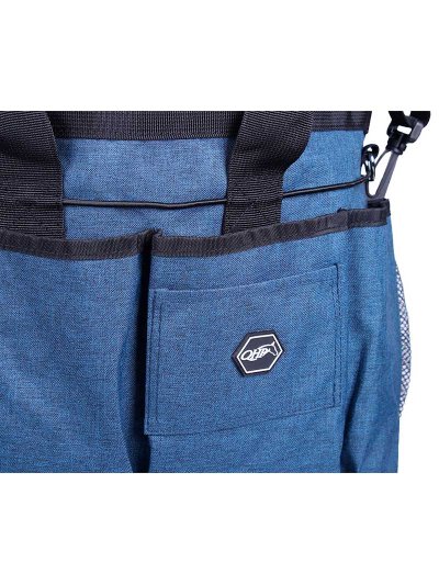 Sac bleu marine pour accessoires du soin et aseo du cheval (grooming bag) - QHP - imagen 3
