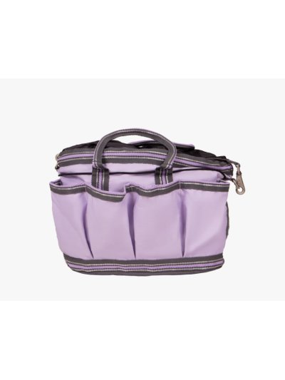 Bolsa morada con estampado para accesorios del cuidado y aseo del caballo (grooming bag) - QHP - imagen 2
