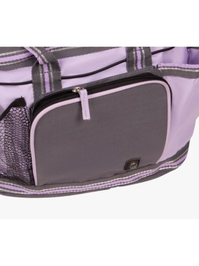 Bolsa morada con estampado para accesorios del cuidado y aseo del caballo (grooming bag) - QHP - imagen 3