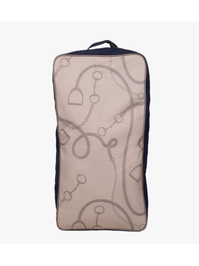 Bolsa para bridas con estampado de filetes color marrón claro - QHP - imagen 2