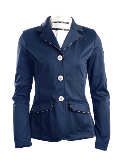 Veste de compétition bleu marine avec passepoil brillant pour fille - New York - BR