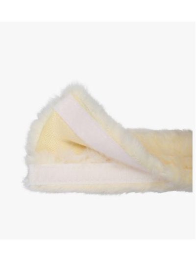 Protector de martingala de borreguillo (50 cm) beige con velcro - QHP - imagen 3
