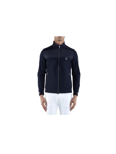 Veste d'entraînement bleu marine à col haut pour homme modèle Oklahoma - Vestrum