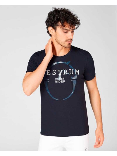 T-shirt bleu marine à manches courtes pour homme - Knoxville - Vestrum