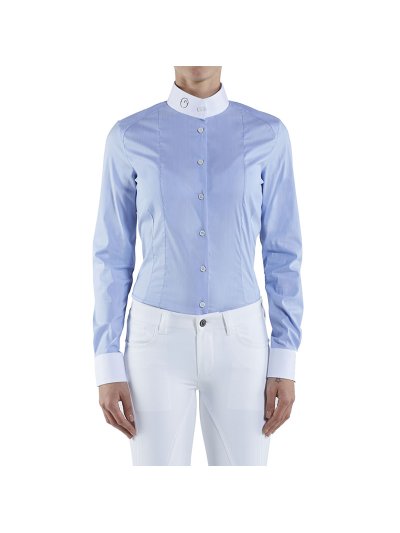 Chemise à manches longues de compétition bleu clair pour femme modèle Granada - Vestrum