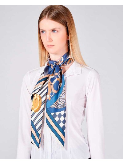 Foulard en soie imprimé pour femme modèle Estoril - Vestrum