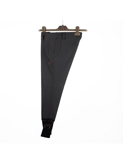 Leggings d'équitation marron foncé (grip aux genoux) pour femme - Grenoble - Vestrum.