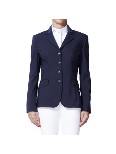 Veste technique de compétition bleu marine avec détails de daim au col pour femme - Providence - Vestrum