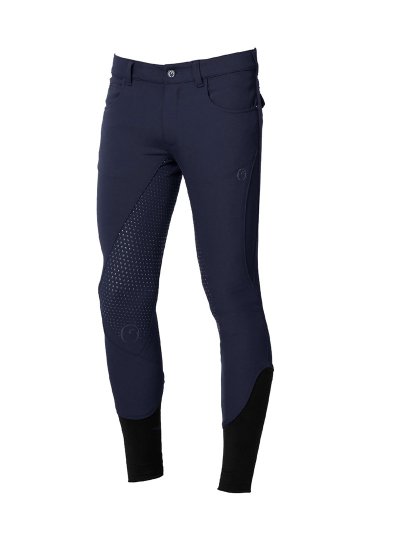 Pantalons d'équitation bleu marine (grip à fond intégral) pour homme – Dublin – Vestrum
