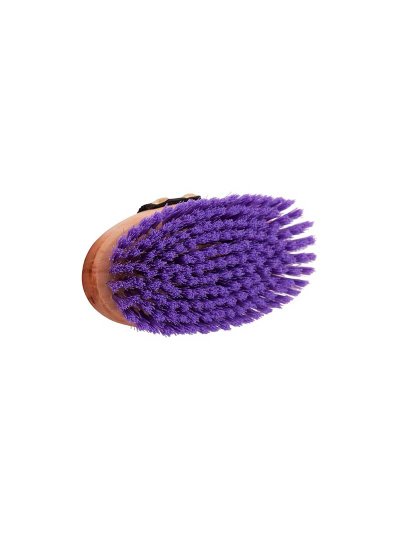 Petite brosse violet de poils doux pour le corps (mesure 12x7cm, poils de 2cm) - Premiere - imagen 2
