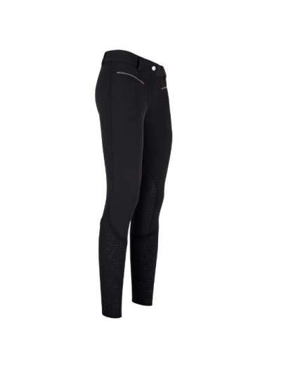 Pantalons knee grip noir avec détails en maille pour mejor transpiración pour femme modèle Airflow - Euro-Star