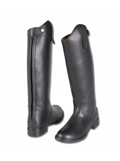 Bottes noires d'équitation a cheval en caoutchouc unisexe Nelson - ELT
