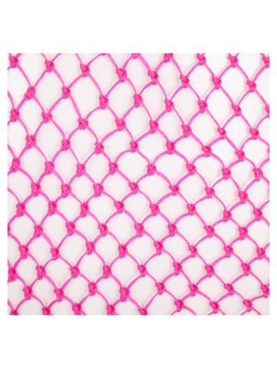 Red de heno negra y rosa de 80x80cm con agujeros de 3x3cm - Premiere