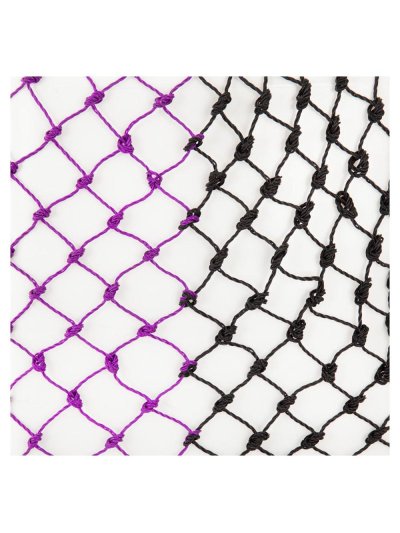 Red de heno negra y morada con agujeros de 4x4cm - Premiere