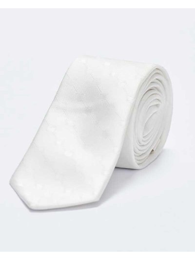 Cravate avec broderie en blanc - Vestrum - imagen 4