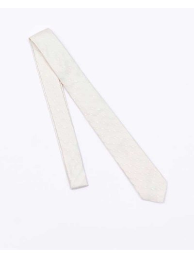 Cravate avec broderie en blanc - Vestrum