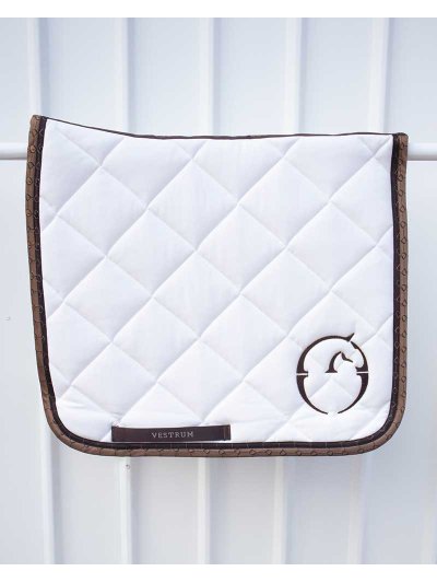 Tapis de dressage blanc pour cheval (full) modèle Chicago - Vestrum