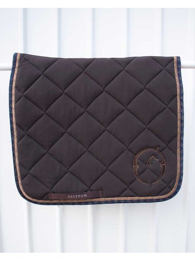 Tapis de dressage marron foncé pour cheval (full) modèle Chicago - Vestrum