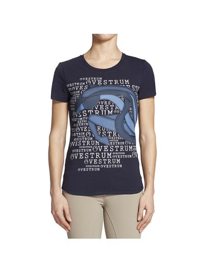 T-shirt à manches courtes bleu marine pour femme modèle Adalia - Vestrum