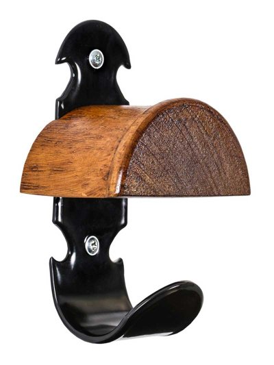 Portant de metal noir et bois pour pared - Stubbs