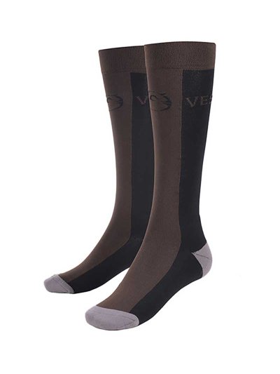 Chaussettes techniques marron foncé et noir - Basilea - Vestrum