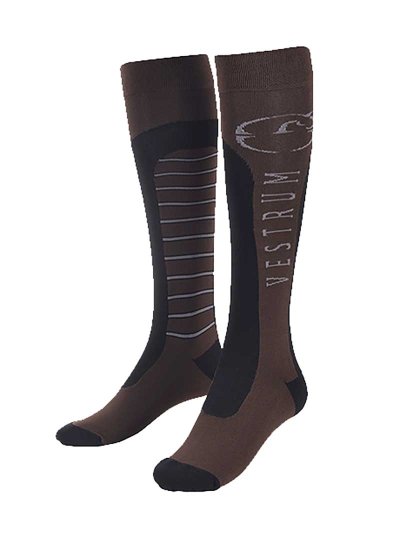 Chaussettes techniques marron foncé et noir - Belfast - Vestrum