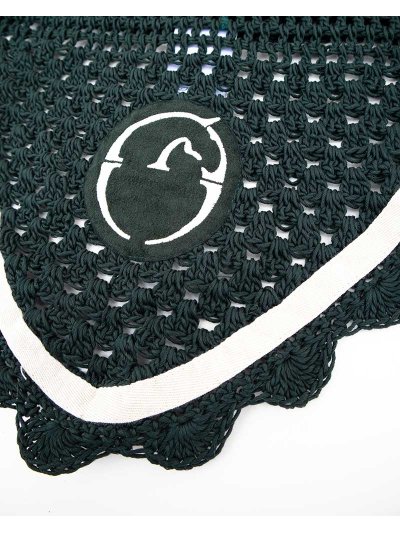 Bonnet vert foncé avec oreilles élastiques pour cheval - Leeds - Vestrum - imagen 2