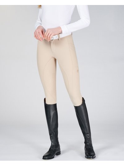Pantalons de concours beige (grip aux genoux) pour femme - Winnipeg - Vestrum