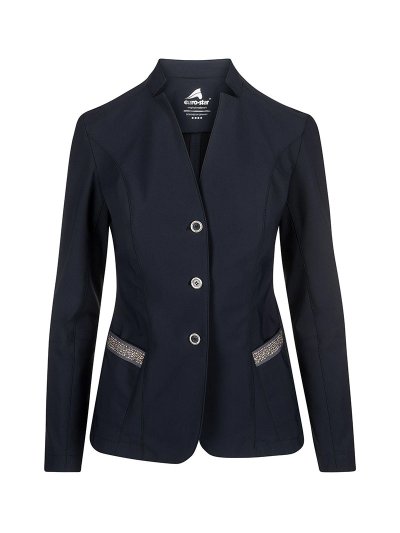 Veste fine de compétition bleu marine avec clous pour femme - Veronique - Euro-Star