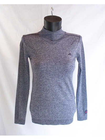 T-shirt d'entraînement gris à manches longues pour femme - Euro-Star