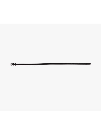 Muserolle bouche-fermée en cuir noir de 1,3 cm de large pour cheval - QHP
