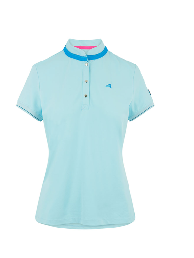 Polo technique bleu clair à manches courtes pour femme - Jadie - Euro-Star
