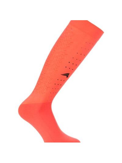 Chaussettes de media pour verano avec grip saumon (Bittersweet) pour femme - Euro-Star