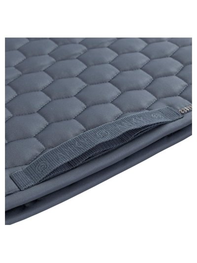 Dressage saddle pad in blue (Turbulence) with anti-slip withers and rhinestone edges for horses - Anky - imagen 2