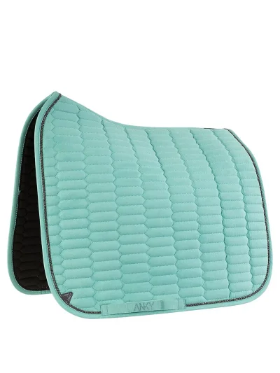 Tapis de dressage en suède turquoise (Pool Blue) pour cheval - Anky