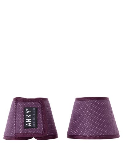 Lot de 2 cloches violettes (purple) avec perforations à strass - Anky