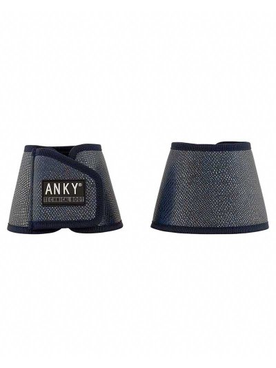 Lot de 2 cloches bleu marine (dark navy) avec imprimé animal argenté - Anky